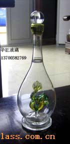 玻璃工藝酒瓶,玻璃水煙壺,玻璃煙斗,玻璃茶具 河間市華征玻璃工藝制品廠