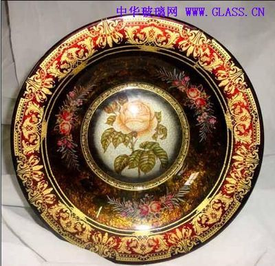 熱熔彩繪水果盤(熱熔工藝品)-潮州佳鑫工藝熱熔玻璃(個體經營)